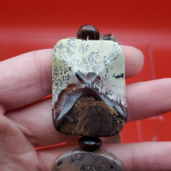 8 Inch 925 Sterling Silver Four Large Beautiful Stones Bracelet - Picture 2 of 8